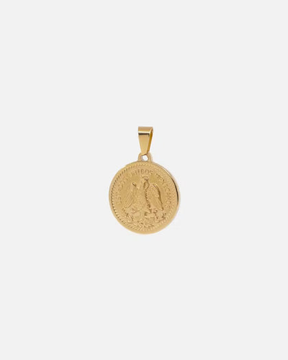 Saint Morta Pesos Pendant Gold