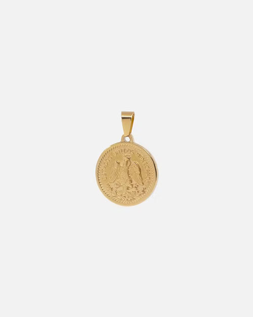 Saint Morta Pesos Pendant Gold