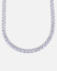 Saint Morta Baguette Interlink Chain Iced White Gold