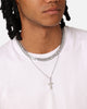 Saint Morta Baguette Interlink Chain Iced White Gold