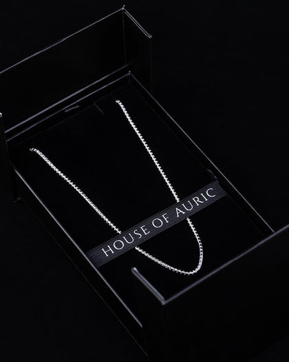 House Of Auric Rounded Box Chain Sterling Silver