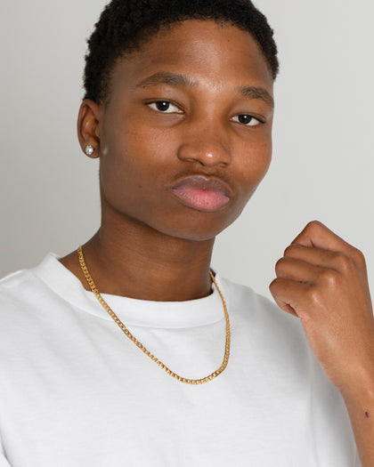 NXS 4.3mm Smooth Cut Cuban Chain Gold