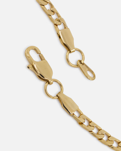 NXS 4.3mm Smooth Cut Cuban Chain Gold