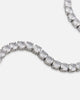 Saint Morta Round Cut Tennis Bracelet Iced White Gold