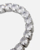 Saint Morta Round Cut Tennis Bracelet Iced White Gold