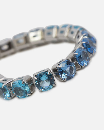 Saint Morta Round Cut Tennis Bracelet Iced White Gold
