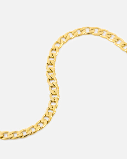 Saint Morta 3mm Smooth Cut Cuban Chain Gold
