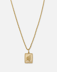 Saint Morta Rose Pendant Gold