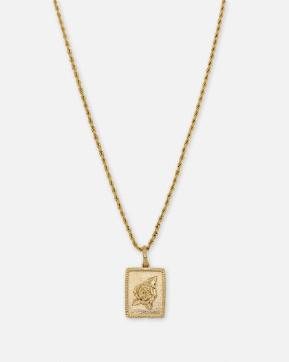 Saint Morta Rose Pendant Gold