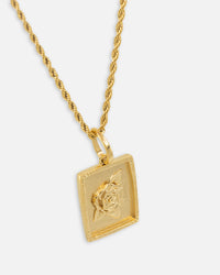 Saint Morta Rose Pendant Gold