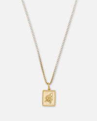 Saint Morta Rose Pendant Gold