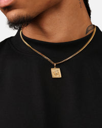 Saint Morta Rose Pendant Gold