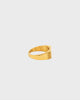 Saint Morta Adrian Bar Signet Ring Gold