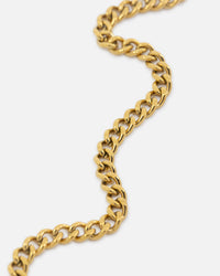 Saint Morta Carved Tag Necklace Gold