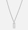 Saint Morta Carved Tag Necklace White Gold