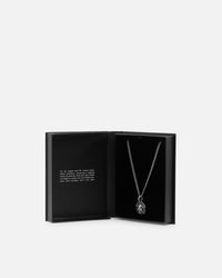 Saint Morta Skull And Roses Necklace Stainless Steel