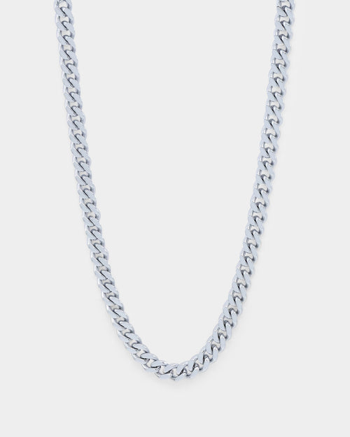Saint Morta 5mm Cuban Chain White Gold