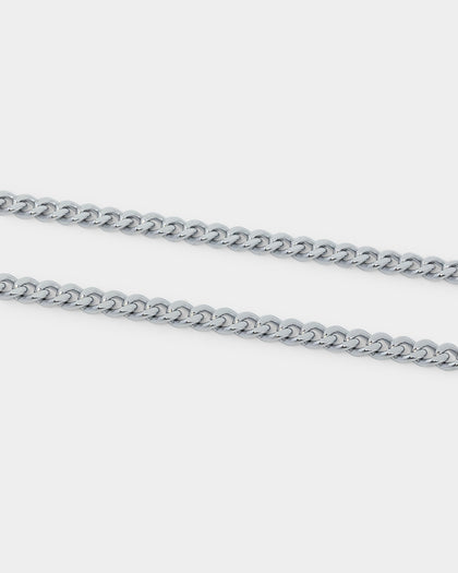 Saint Morta 5mm Cuban Chain White Gold