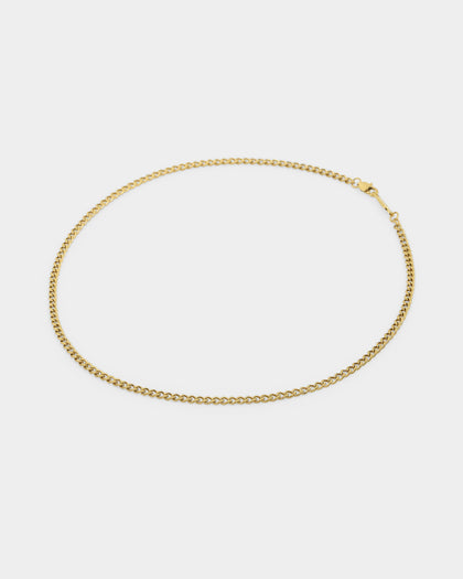 Saint Morta 3mm Micro Cuban Chain Gold