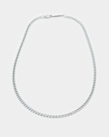 Saint Morta 3mm Micro Cuban Chain White Gold