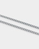 Saint Morta 3mm Micro Cuban Chain White Gold