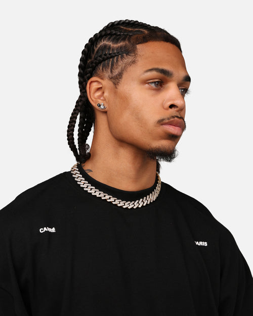 Saint Morta 18" 14mm Iced Interlink Chain Iced Gold