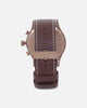 Nixon 51-30 Chrono Leather Watch Chocolate/Dark Roast Brown