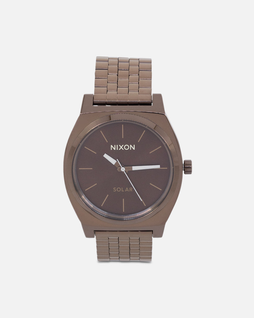 salsation サルセーション クロップトップス ダークブラウン Nixon Time Teller Solar Watch Chocolate/Cappuccino | Culture Kings US
