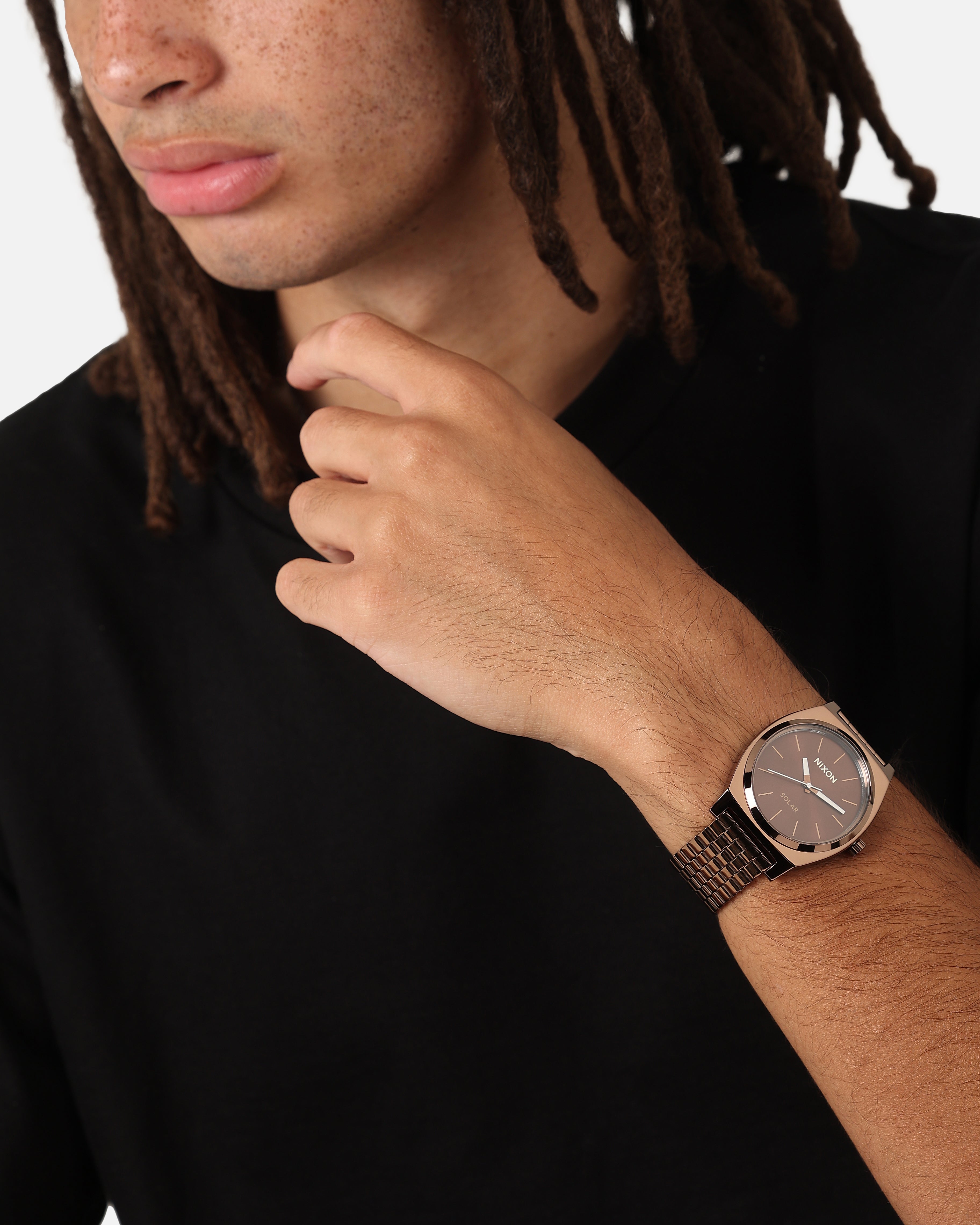 Nixon Time Teller Solar Watch Chocolate/Cappuccino | Culture Kings US