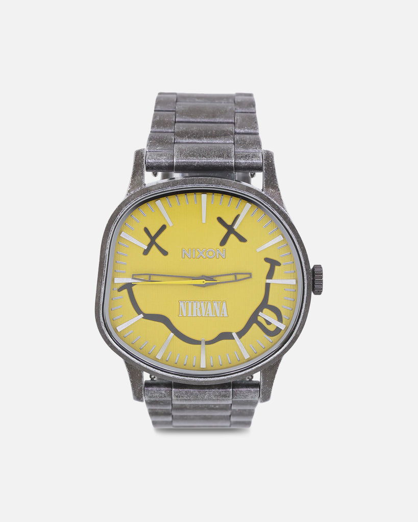 Nixon X Nirvana Sentry Wobble Watch Yellow Nirvana | Culture Kings US