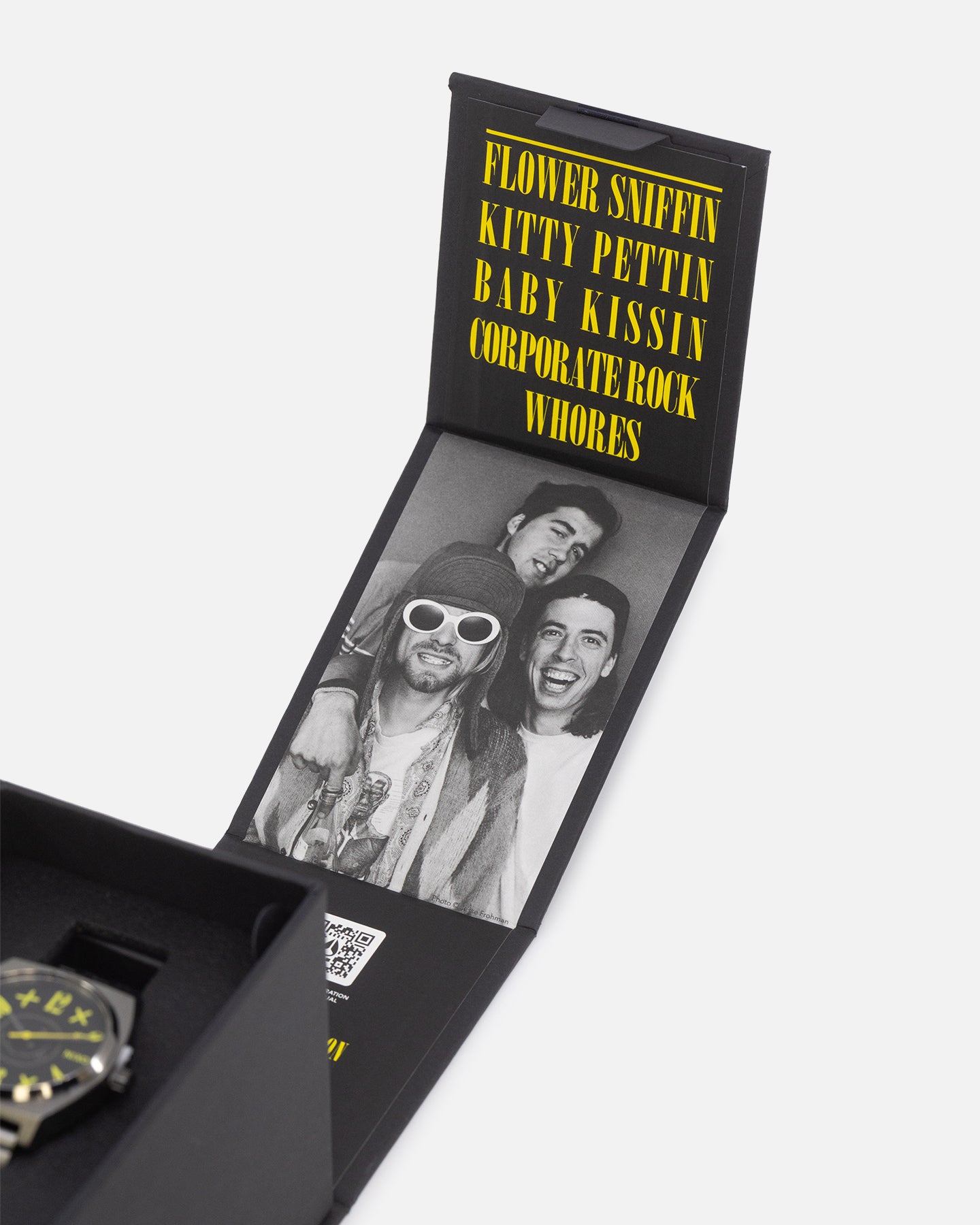 Nixon X Nirvana Sentry Wobble Watch Yellow Nirvana | Culture Kings US