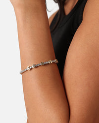 Guess Mainline Women's Arm Party Guess Tennis Bracelet Yellow Gold