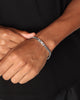 Guess Mainline Link City 6mm Diamond Cut Bracelet Silver
