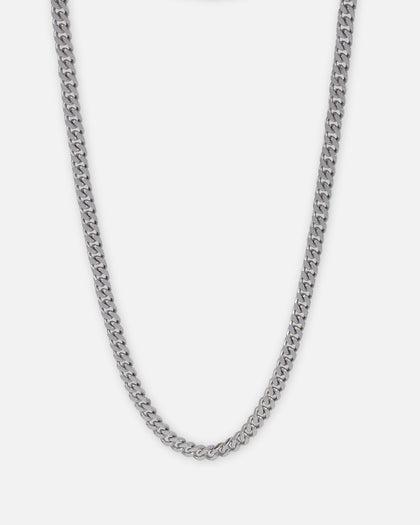 Guess Mainline Link City 21" Diamond Cut 6mm Chain Silver