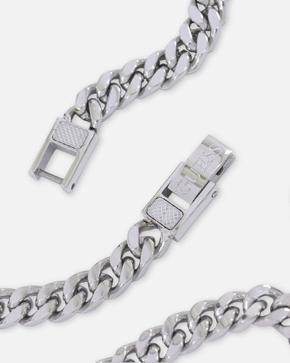 Guess Mainline Link City 21" Diamond Cut 6mm Chain Silver