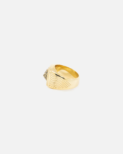 Guess Mainline Lion King Ring Gold