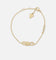 Guess Mainline Women's Modern Love Central Knot Bracelet Yellow Gold