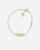 Guess Mainline Women's Modern Love Central Knot Bracelet Yellow Gold