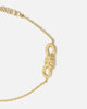 Guess Mainline Women's Modern Love Central Knot Bracelet Yellow Gold