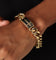 Guess Mainline South Alameda Shield Tag Bracelet Yellow Gold