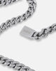 Saint Morta 10mm Cuban Chain White Gold