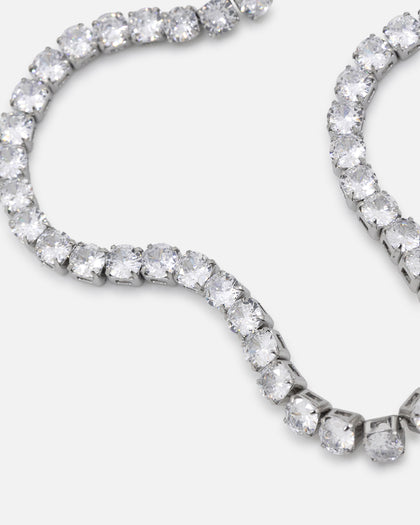Saint Morta 5mm Tennis Chain Iced White Gold