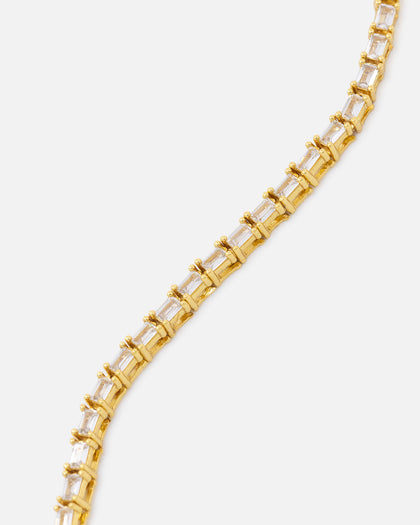 Saint Morta Landscape Baguette Chain Iced Gold