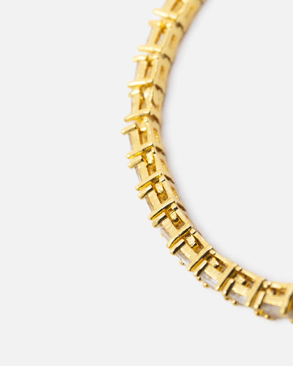 Saint Morta Landscape Baguette Chain Iced Gold