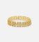 Saint Morta Baguette Interlink Bracelet Iced Gold