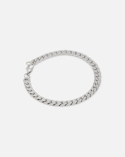 Saint Morta Flat Cuban Snake Bracelet Stainless Steel