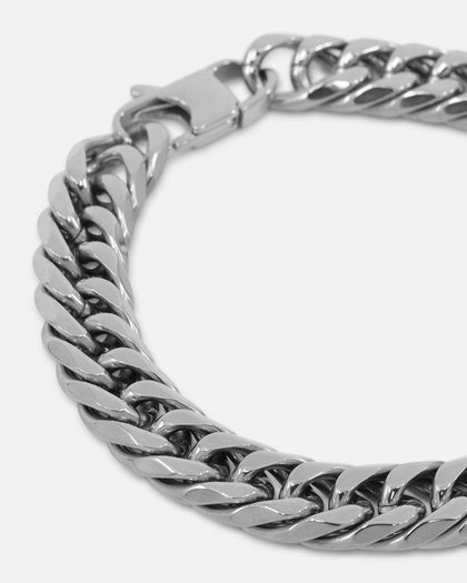 Saint Morta 12mm Double Link Bracelet White Gold