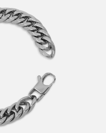 Saint Morta 12mm Double Link Bracelet White Gold