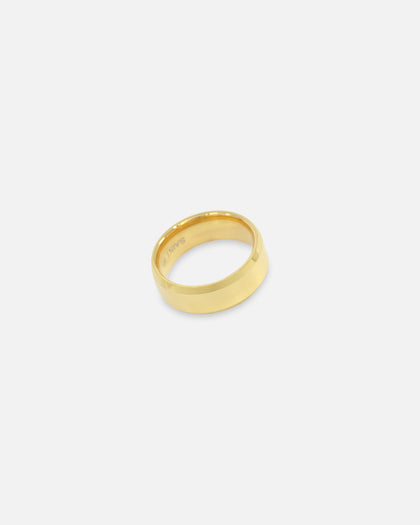 Saint Morta Beveled Band Ring Gold/Tungsten
