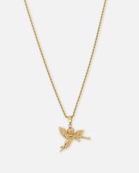 Saint Morta Jilted Cupid Pendant Gold
